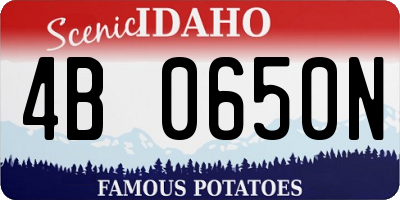 ID license plate 4B0650N