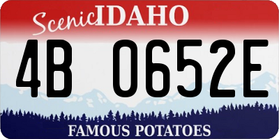 ID license plate 4B0652E