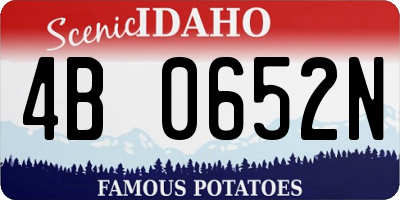 ID license plate 4B0652N