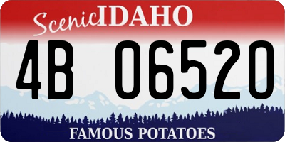 ID license plate 4B0652O