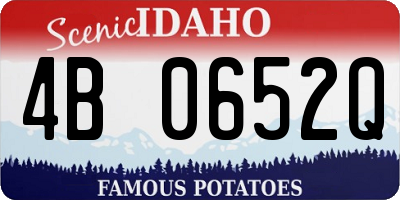 ID license plate 4B0652Q
