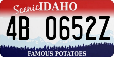 ID license plate 4B0652Z