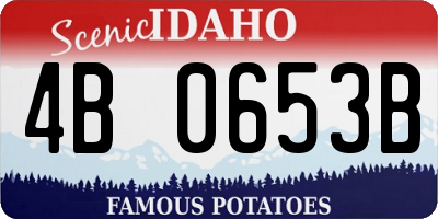 ID license plate 4B0653B