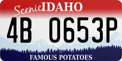 ID license plate 4B0653P