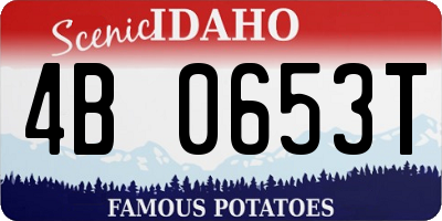 ID license plate 4B0653T