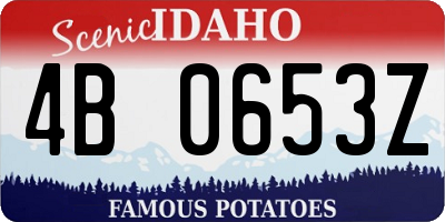 ID license plate 4B0653Z