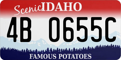 ID license plate 4B0655C