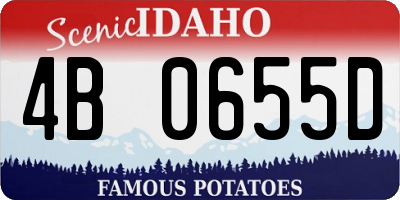ID license plate 4B0655D