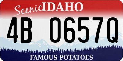 ID license plate 4B0657Q