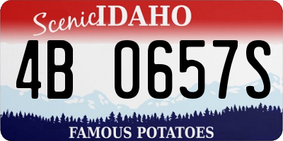 ID license plate 4B0657S