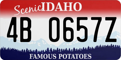 ID license plate 4B0657Z