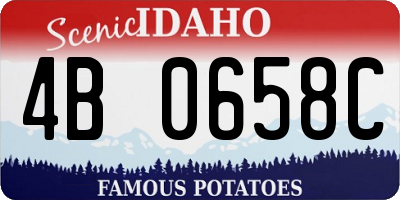 ID license plate 4B0658C