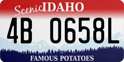 ID license plate 4B0658L