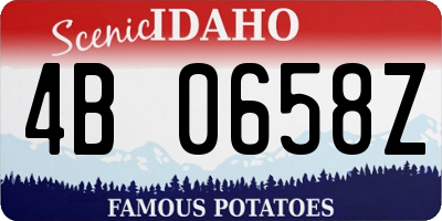 ID license plate 4B0658Z