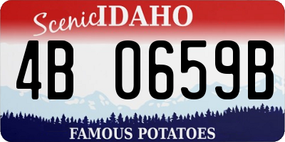 ID license plate 4B0659B