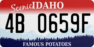 ID license plate 4B0659F
