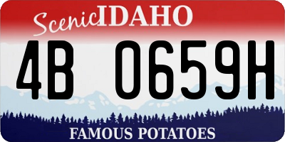 ID license plate 4B0659H