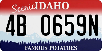 ID license plate 4B0659N