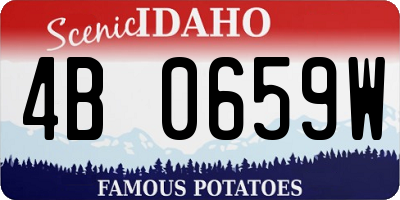 ID license plate 4B0659W