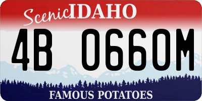 ID license plate 4B0660M