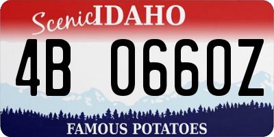 ID license plate 4B0660Z