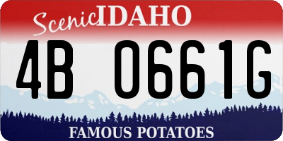 ID license plate 4B0661G