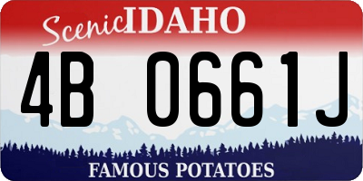 ID license plate 4B0661J