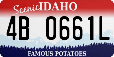 ID license plate 4B0661L