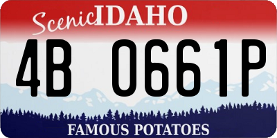 ID license plate 4B0661P
