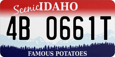 ID license plate 4B0661T