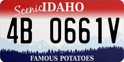 ID license plate 4B0661V