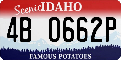 ID license plate 4B0662P