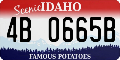 ID license plate 4B0665B