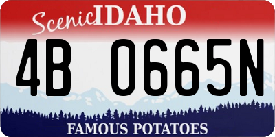 ID license plate 4B0665N