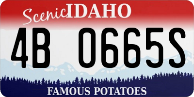 ID license plate 4B0665S