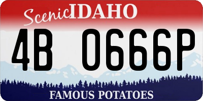 ID license plate 4B0666P