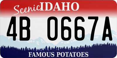 ID license plate 4B0667A