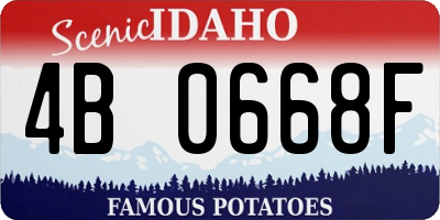 ID license plate 4B0668F
