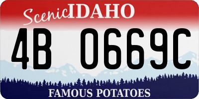 ID license plate 4B0669C