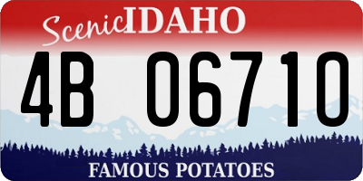 ID license plate 4B0671O