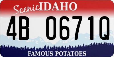 ID license plate 4B0671Q