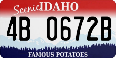 ID license plate 4B0672B