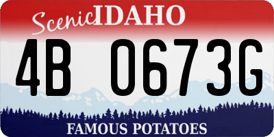 ID license plate 4B0673G