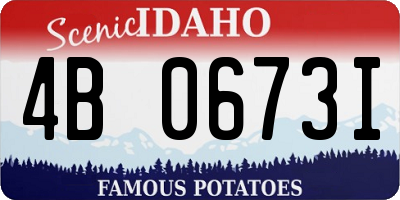 ID license plate 4B0673I