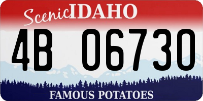 ID license plate 4B0673O