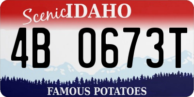 ID license plate 4B0673T