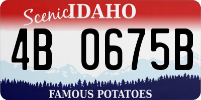 ID license plate 4B0675B