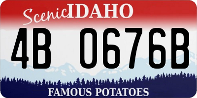 ID license plate 4B0676B