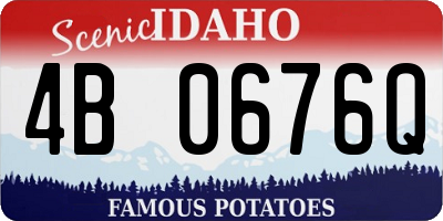 ID license plate 4B0676Q