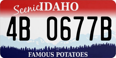 ID license plate 4B0677B